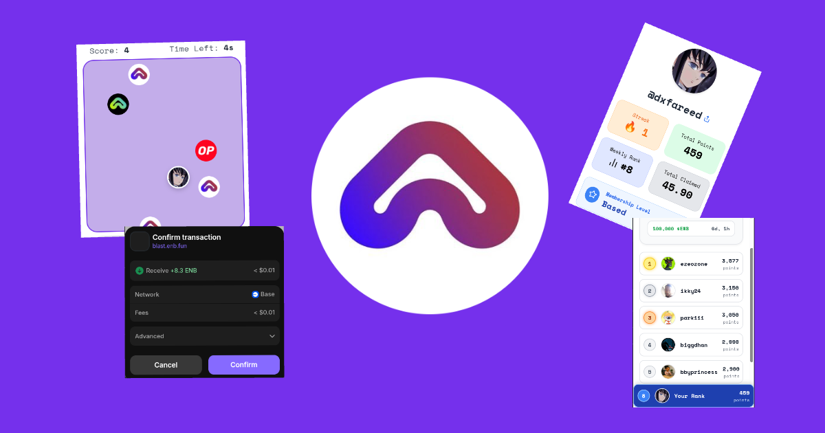 Collect ENBs, avoid the bomb! - Farcaster Mini Apps